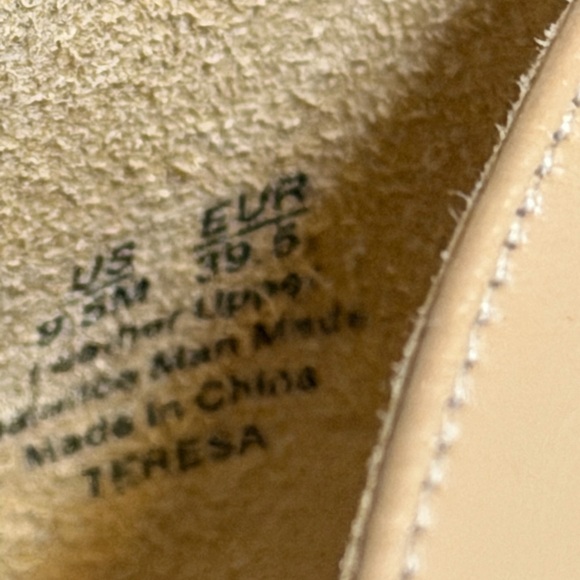 SAM EDELMAN, Women's Beige Leather Shoes Sz 9.5M - Picture 8 of 9